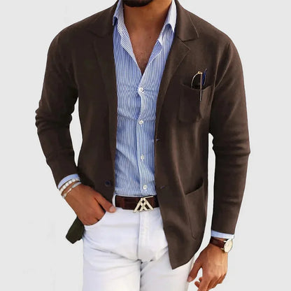 DUMONT LYON | BLAZER LUXUEUX POUR HOMME EN MATÉRIAU SOUPLE
