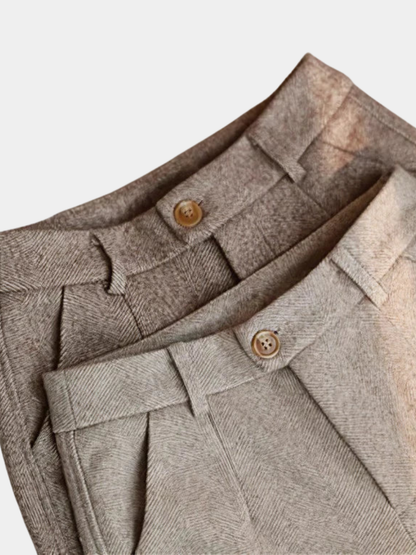 PANTALONS ÉLÉGANTS EN PURE LAINE SUR MESURE