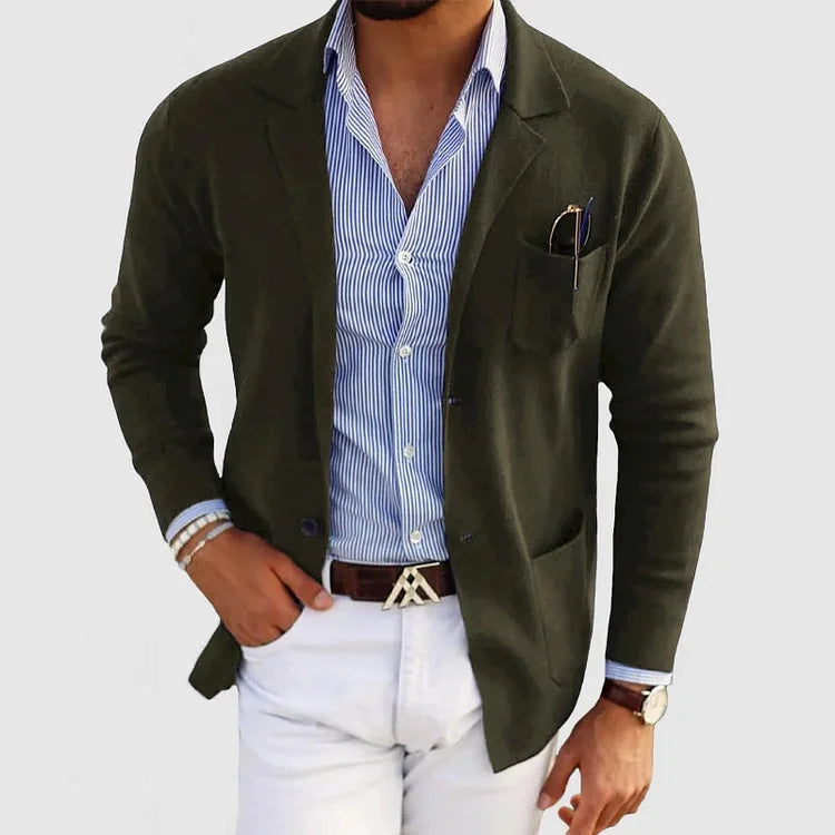 DUMONT LYON | BLAZER LUXUEUX POUR HOMME EN MATÉRIAU SOUPLE