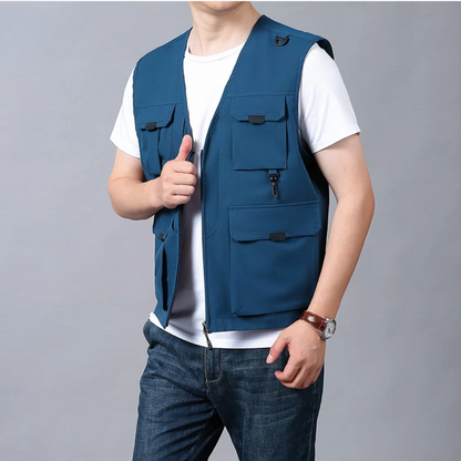 GILET CARGO RESPIRANT MULTI-POCHES