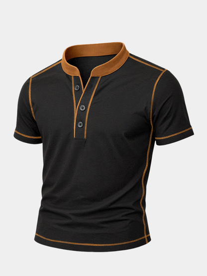 OLIVIER | CHEMISE HENLEY AVEC BORD EMBER