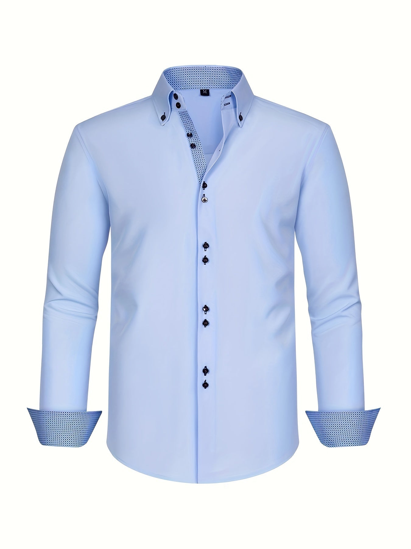 ALBERTO | CHEMISE ÉLÉGANTE LÉGÈRE AVEC DÉTAILS CONTRASTÉS