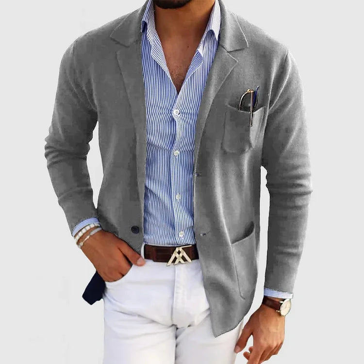 DUMONT LYON | BLAZER LUXUEUX POUR HOMME EN MATÉRIAU SOUPLE