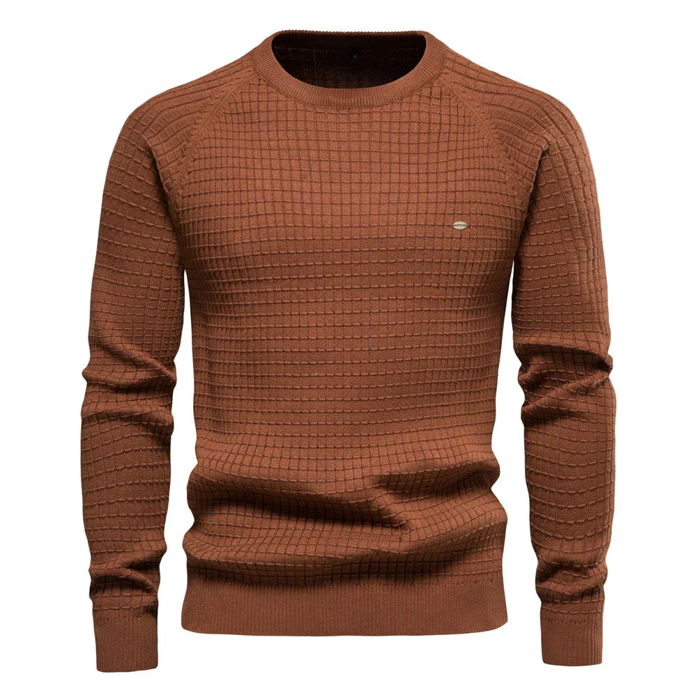 DUMONT LYON™ | PULL HOMME À MOTIF À CARREAUX