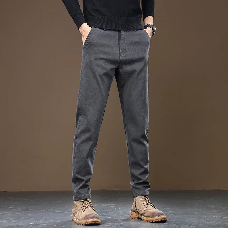 Pantalon Droit Décontracté Pour Homme