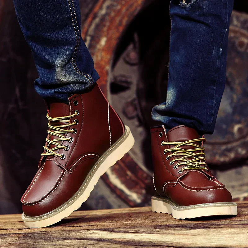 DUMONT LYON | BOTTES EN CUIR VÉRITABLE RÉTRO