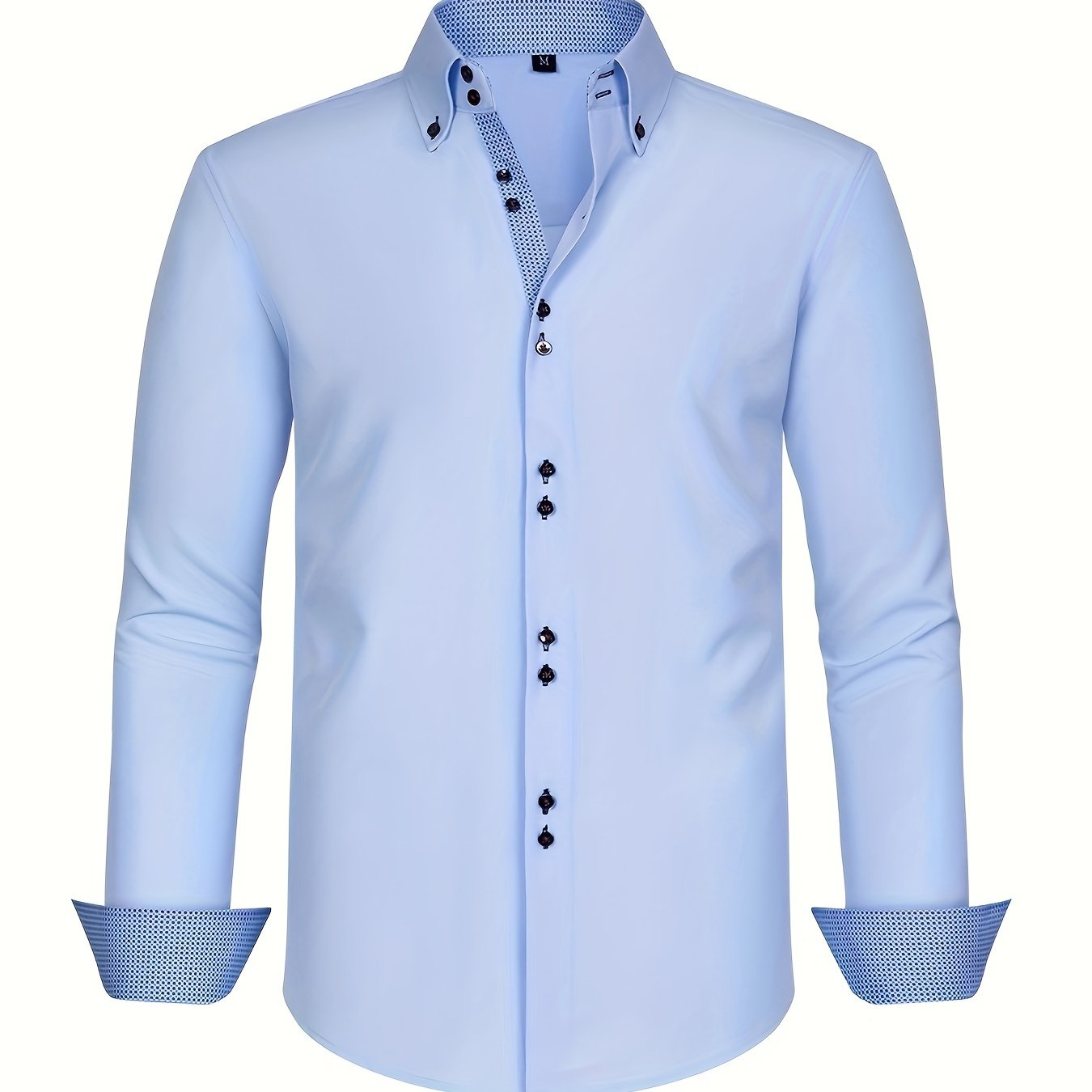 ALBERTO | CHEMISE ÉLÉGANTE LÉGÈRE AVEC DÉTAILS CONTRASTÉS