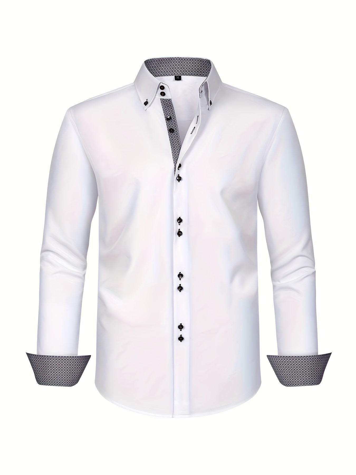 ALBERTO | CHEMISE ÉLÉGANTE LÉGÈRE AVEC DÉTAILS CONTRASTÉS